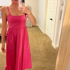 Size L Pink midi Old Navy dress